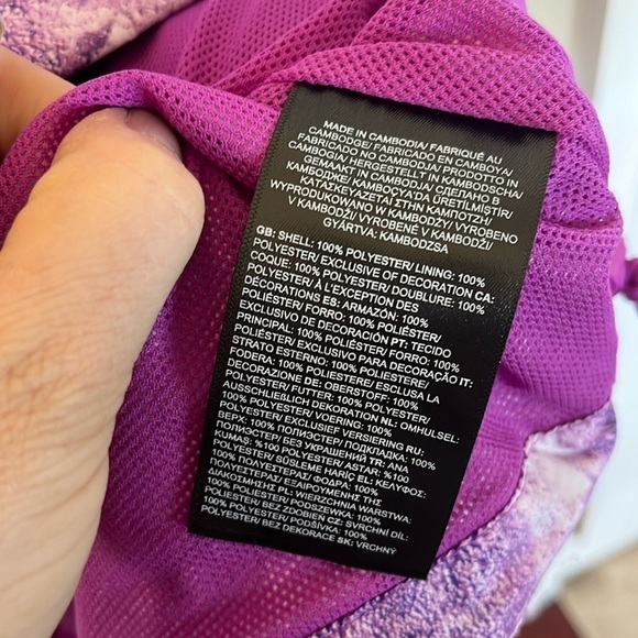 Brand New The North Face Hydrenaline Purple Zippered Pullover Windbreaker Jacket - Picture 15 of 16